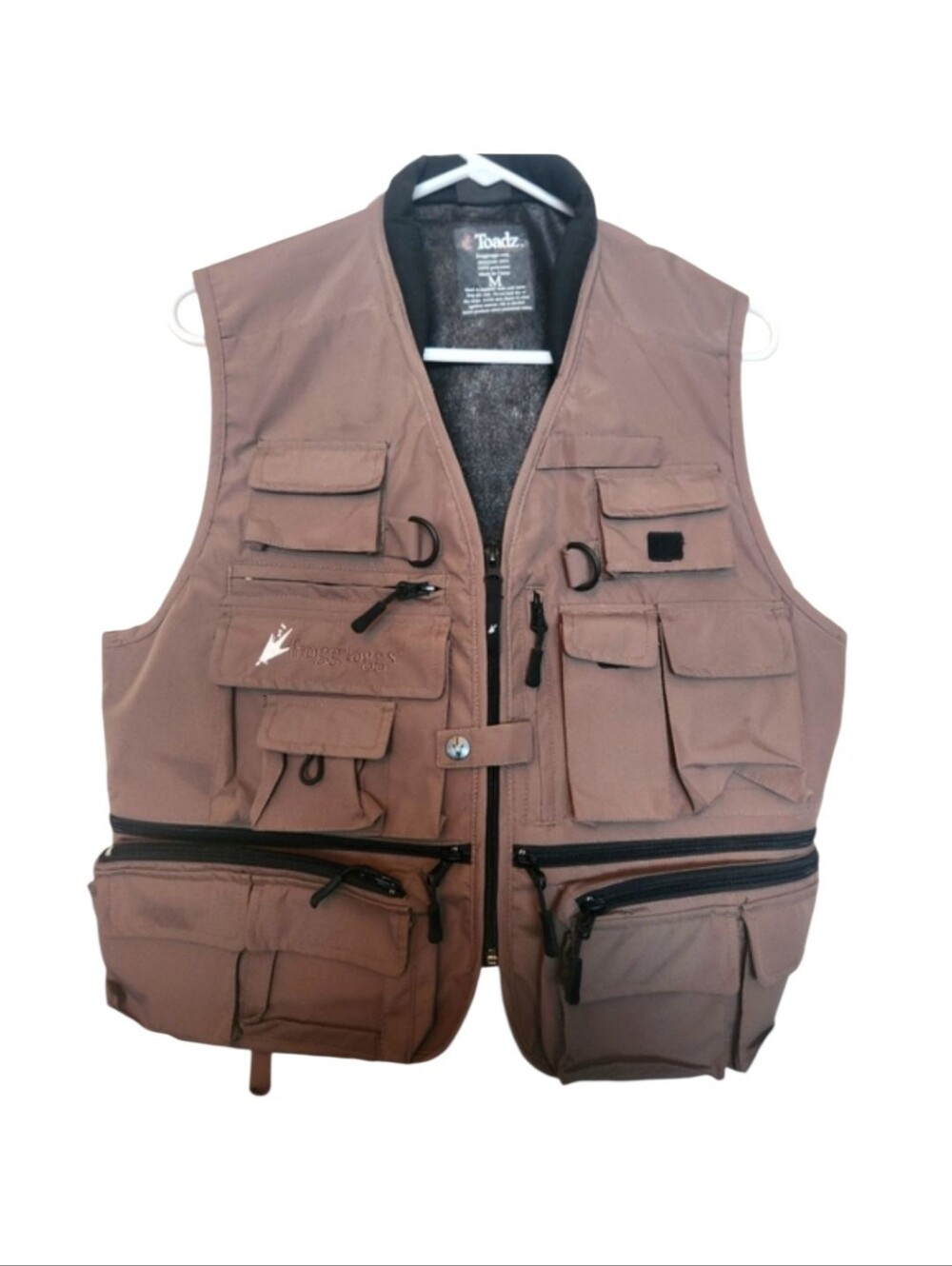 Toadz Brown Fishing Vest